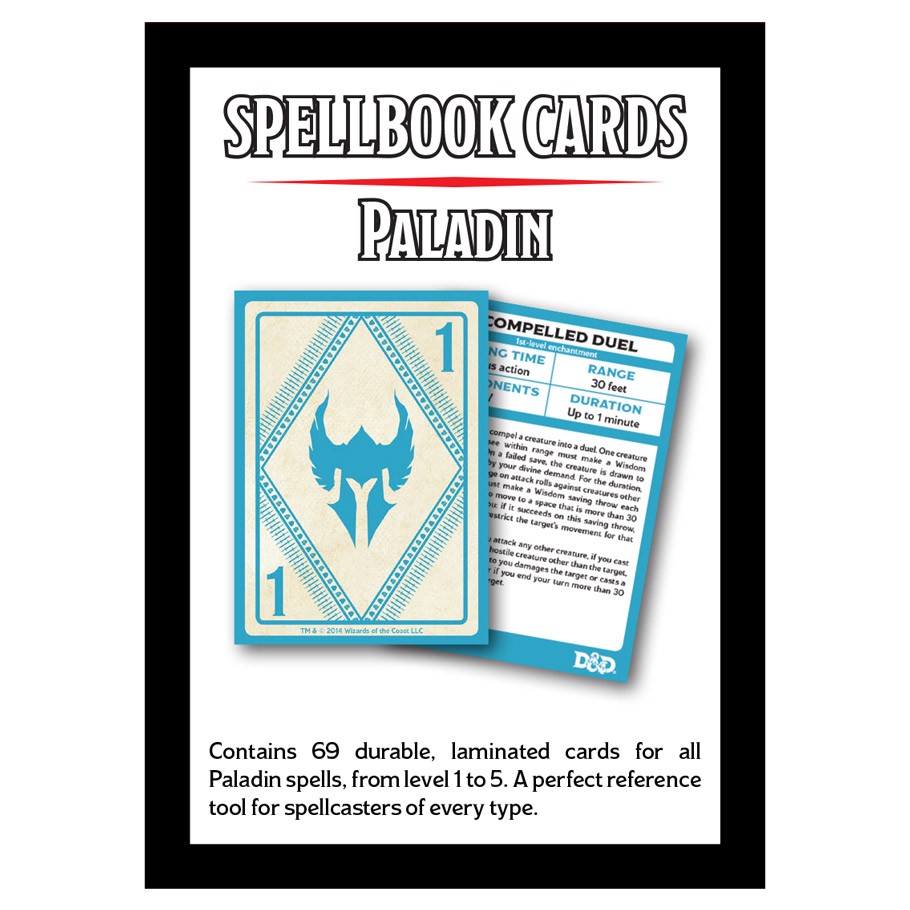 D&D Spellbook Cards: Paladin Deck