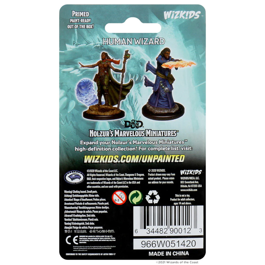 Nolzur's Marvelous Miniatures: Human Wizard	 Female