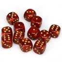 Dice: 12d6 Scarab Scarlet/gold