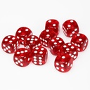 Dice: 12d6 Translucent Red/white