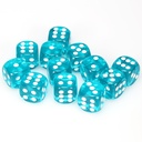 Dice: 12d6 Translucent Teal/white