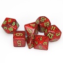 Dice: 7-set Speckled Strawberry