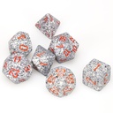 Dice: 7-set Speckled Granite