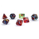 Dice: 7-set Nebula Primary/blue