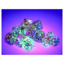 Dice: 7-set Nebula Primary/blue