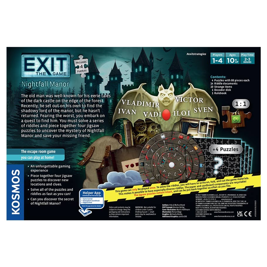 EXIT: Nightfall Manor + Puzzle