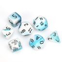 Dice: 7-set Gemini Teal-White/black