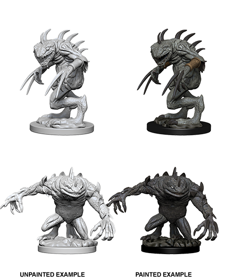 Nolzur's Marvelous Miniatures: Gray Slaad & Death Slaad