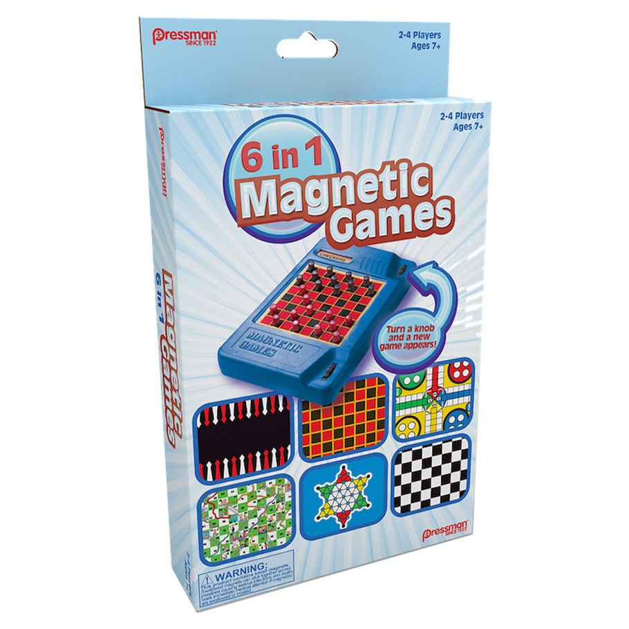 6-in-1 Travel Magnetic Games