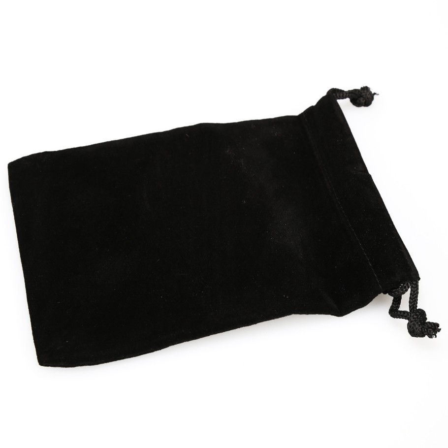 Dice Bag: Small Suede Cloth Black