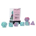 Dice: 7-set Gemini Gel Green-Pink/blue