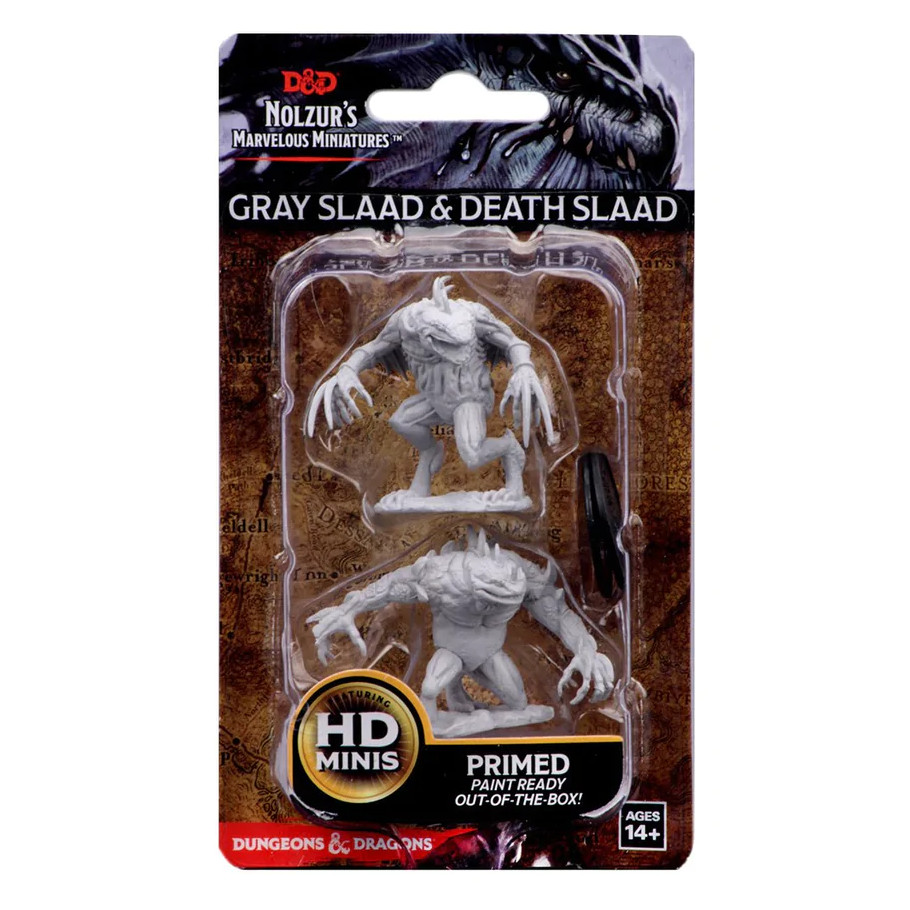 Nolzur's Marvelous Miniatures: Gray Slaad & Death Slaad