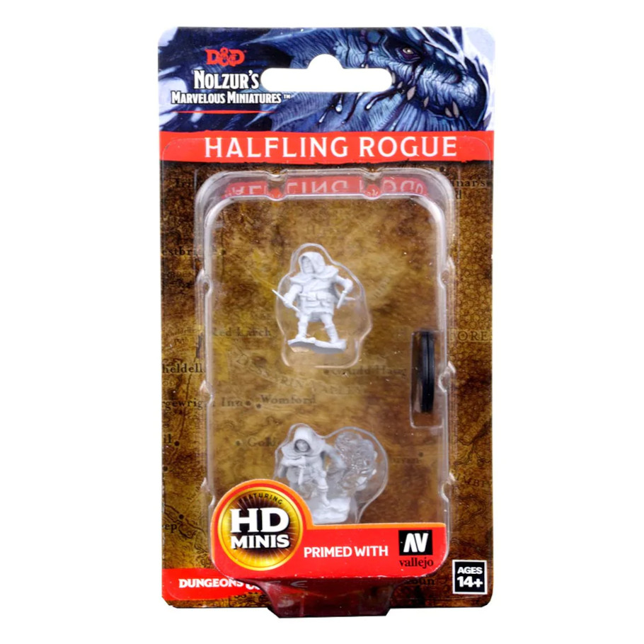 Nolzur's Marvelous Miniatures: Halfling Rogue Male W01