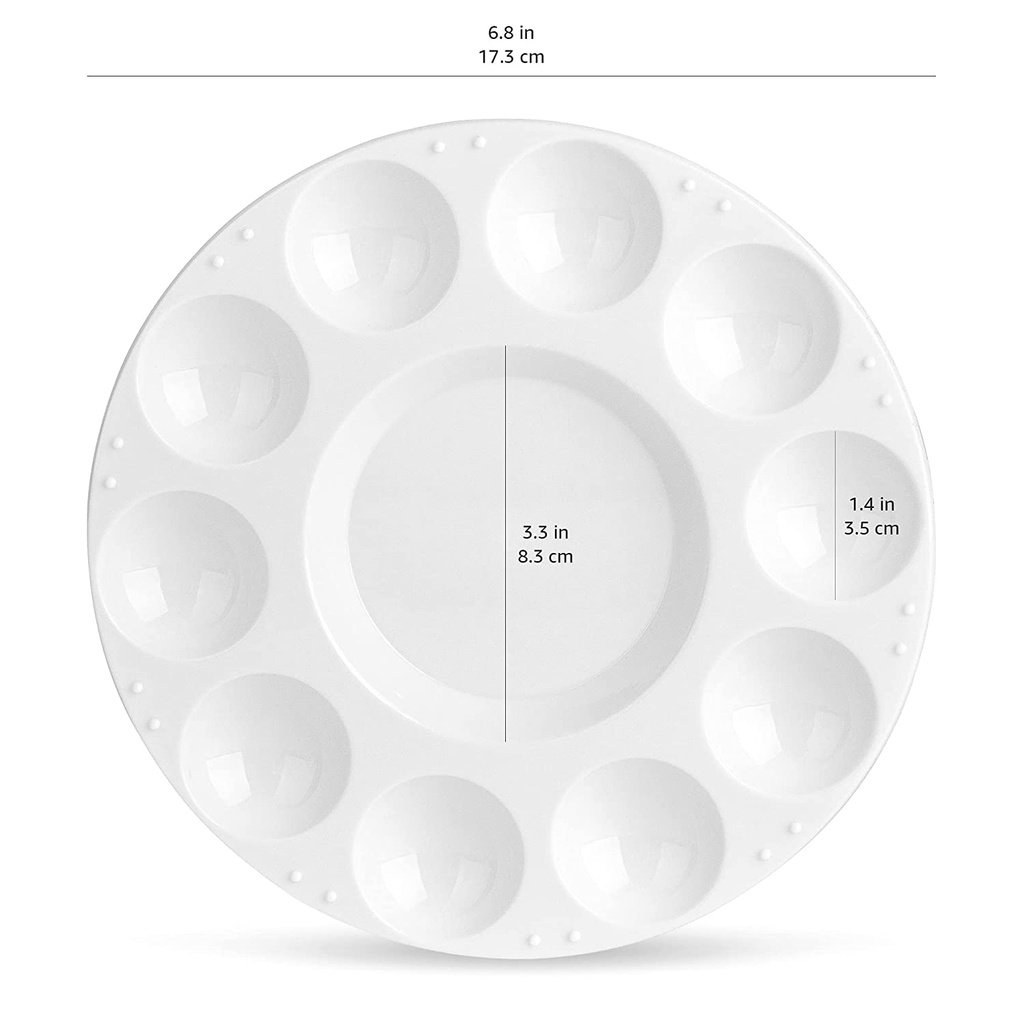 Round Paint Tray Palette