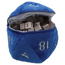 Dice Bag: Blue D20 Plush Dice Bag