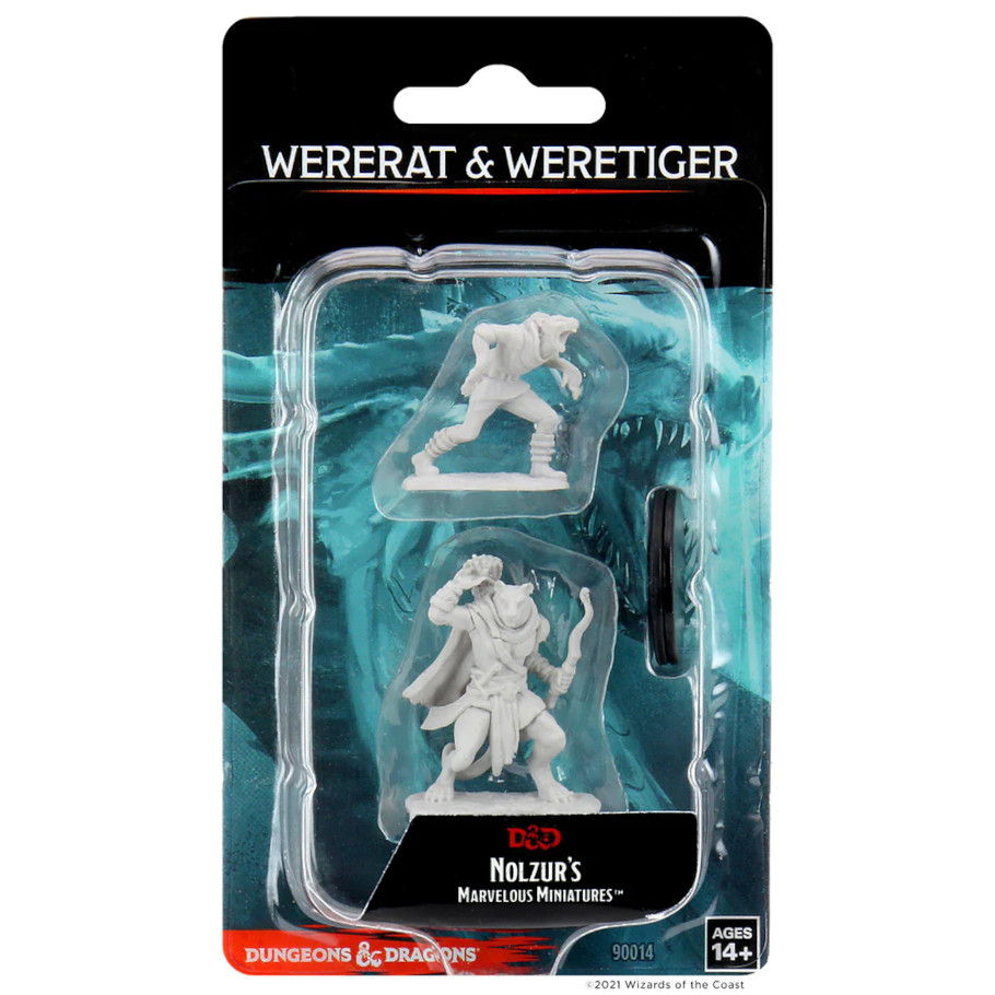 Nolzur's Marvelous Miniatures: Wererat & Weretiger