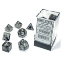 Dice: 7-set Borealis Light Smoke/silver