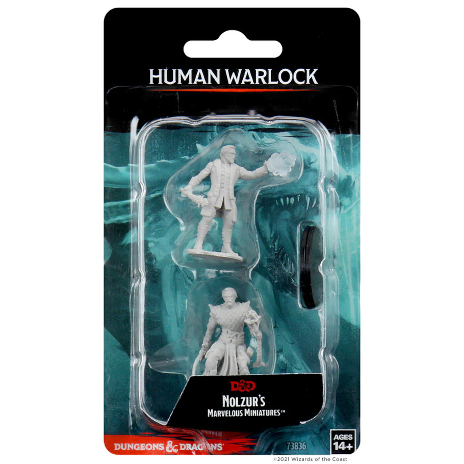 Nolzur's Marvelous Miniatures: Human Warlock Male