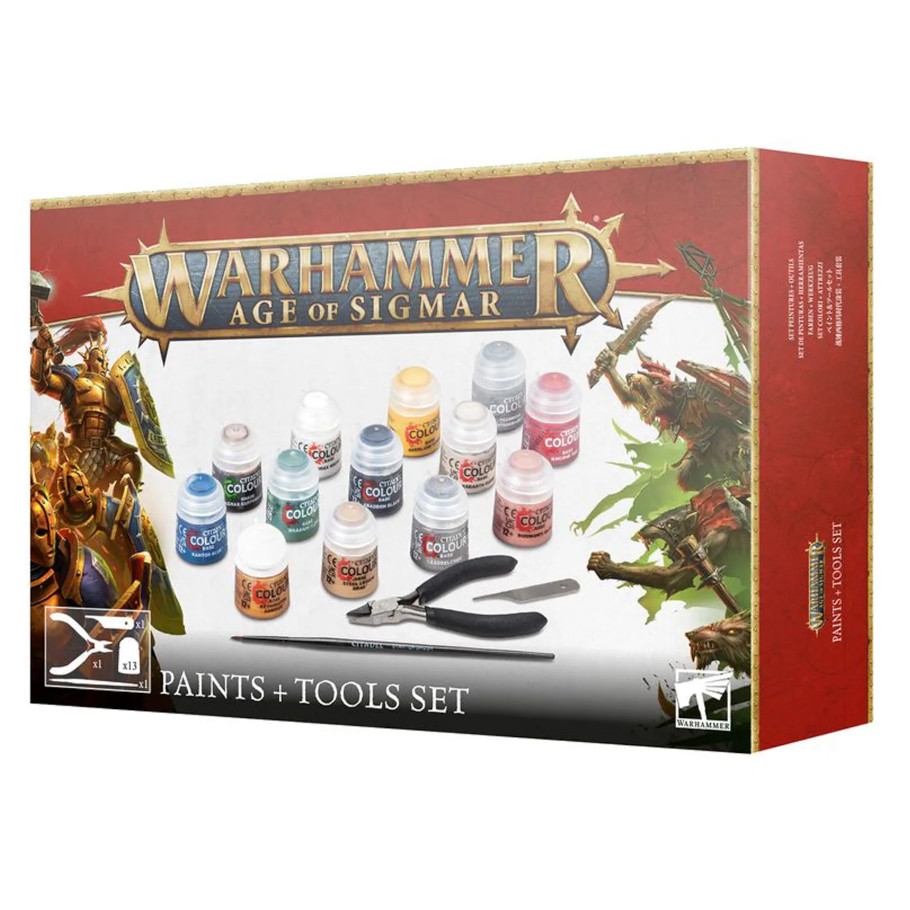 Age of Sigmar: Paints + Tools Set