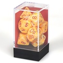 Dice: 7-set Festive Sunburst/red