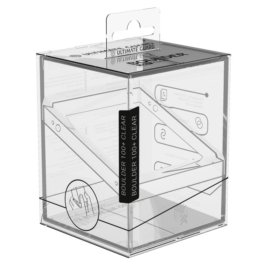 Deck Box: Boulder 100+ Clear Transparent