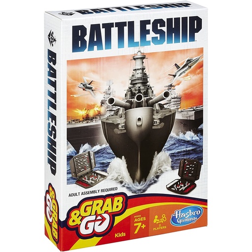 [HSBB1004-BS] Battleship Grab and Go Game (Travel Size)