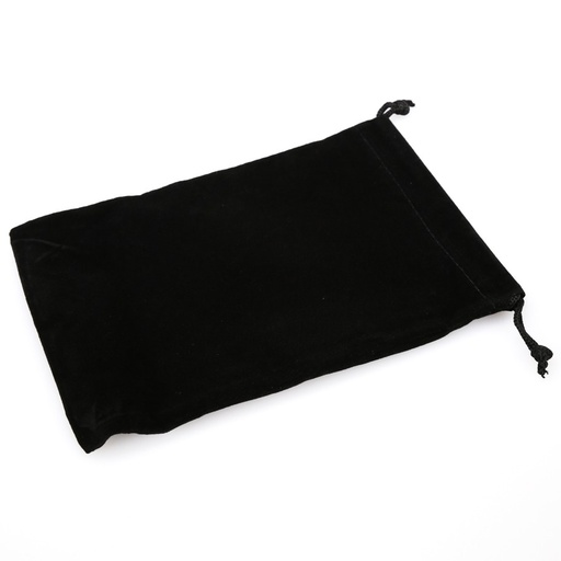 [CHX02398] Dice Bag: Large Suede Cloth Black