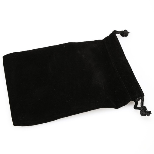 [CHX02378] Dice Bag: Small Suede Cloth Black
