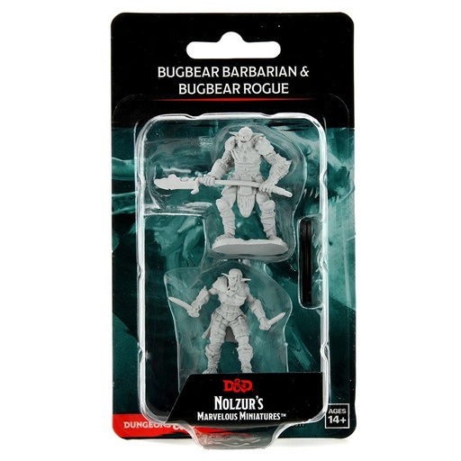 [WZK90311] Nolzur's Marvelous Miniatures: Bugbear Barbarian Male & Bugbear Rogue Female