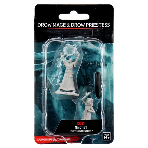 [WZK90071] Nolzur's Marvelous Miniatures: Drow Mage & Drow Priestess