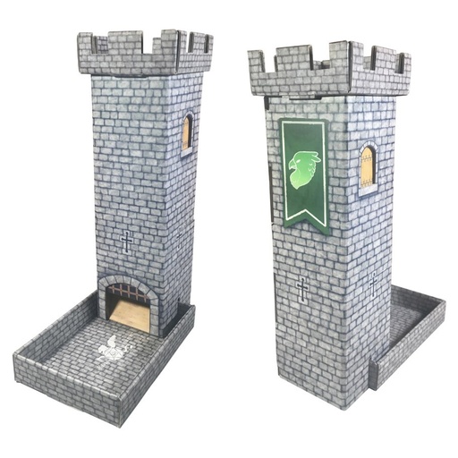 [R4I44011] Castle Keep Dice Tower (Light Gray)