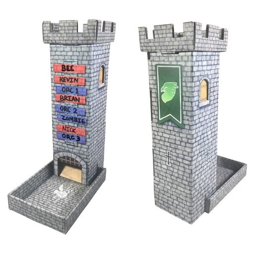 [R4I44012] Castle Keep Dice Tower Turn Tracker (Light Gray)