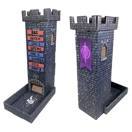 [R4I44022] Dark Castle Dice Tower Turn Tracker (Dark Gray)