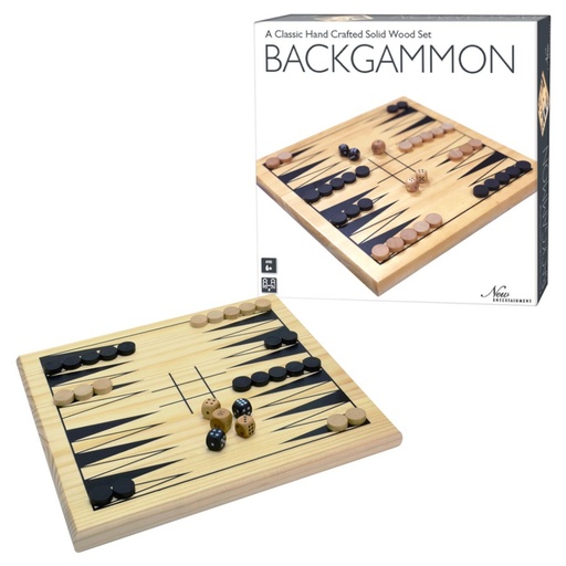 [INT1252] Wooden Backgammon