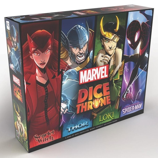 [USODT011754] Marvel Dice Throne: Scarlet Witch, Thor, Loki & Spider-Man