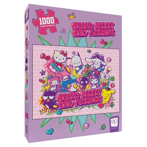 [USOPZ075792] Puzzle: Hello Kitty and Friends "Tokyo Skate" 1000pc