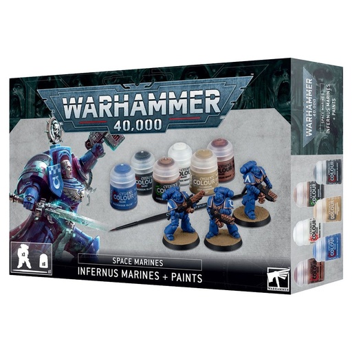 [GAW60-11] Warhammer 40K: Space Marines: Infernus Marines + Paints